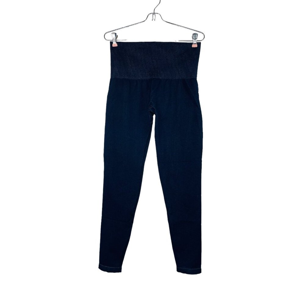 SPANX ASSETS Seamless Leggings High Rise Navy Blue XL
